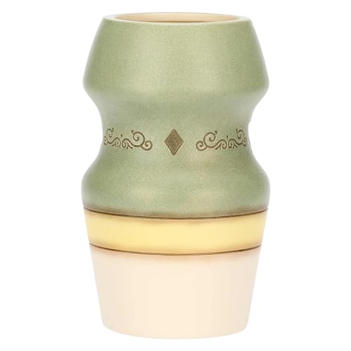 THUN - Ceramic Vase Incanto di Primavera Green, Medium - 13 x 13 x 21.5 cm