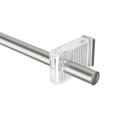 Umbra Flute Curtain Rod D25 mm 42-120 Inches Nickel