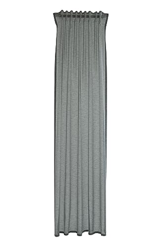 Homing Curtain Canvas Look - Plain Modern - Black - Living Room Curtain Decorative