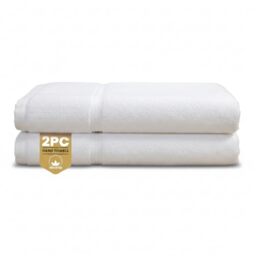 Rapport Home 2-Pack Eden Weave Hand Towels - 50x85cm 100% Cotton 500GSM - Absorbent & Soft Bathroom Towel Set - Oeko-Tex Certified - White