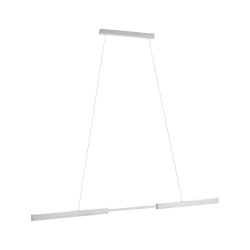 Paulmann 79815 Aptare LED Pendant luminaire Rectangular incl. 1x18 / 1x18 watt dimmable Ceiling lamp Brushed Aluminium Pendant lamp Metal 2700 K
