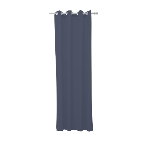 TODAY Essential Navy Curtain with Eyelets 140 x 240 cm