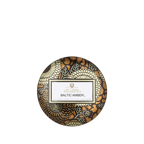 Voluspa Japonica Limited Edition Baltic Amber Petite Decorative Tin Candle