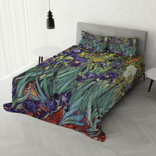 Italian Bed Linen Digital Print 100% Cotton Duvet Cover Set SD-54 Double
