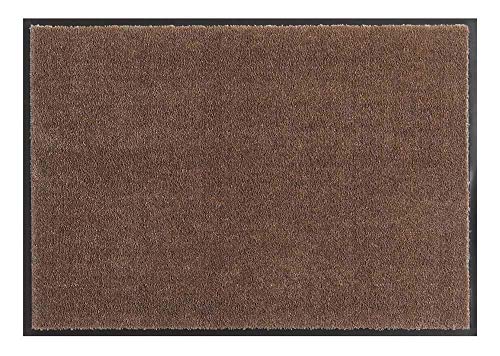 Hanse Home Soft & Clean Doormat for Indoor and Outdoor Use, 58 x 90 cm, Door Mat, Dirt Trapper Mat, Washable & Weatherproof, Non-Slip for Entrance Area and Outdoor Use, Brown