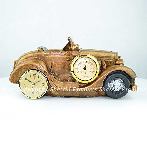 Handmade Resin Crafts Car with Clock Home Decore Wedding Centerpieces