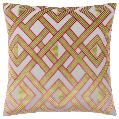 Paoletti Henley Velvet Jacquard Polyester Filled Cushion