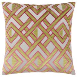 Paoletti Henley Velvet Jacquard Polyester Filled Cushion