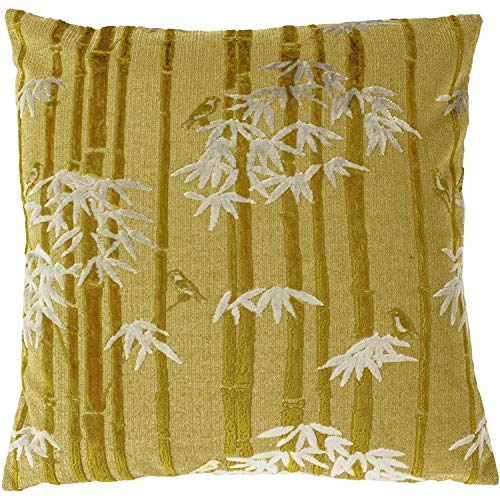 Paoletti Anji Cushion Cover, Gold, 50 x 50cm
