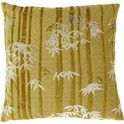 Paoletti Anji Cushion Cover, Gold, 50 x 50cm