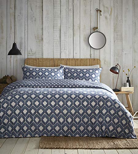Chevron Single Duvet Cover Set Bedding Quilt Bed Set Geometric Ethnic Blue