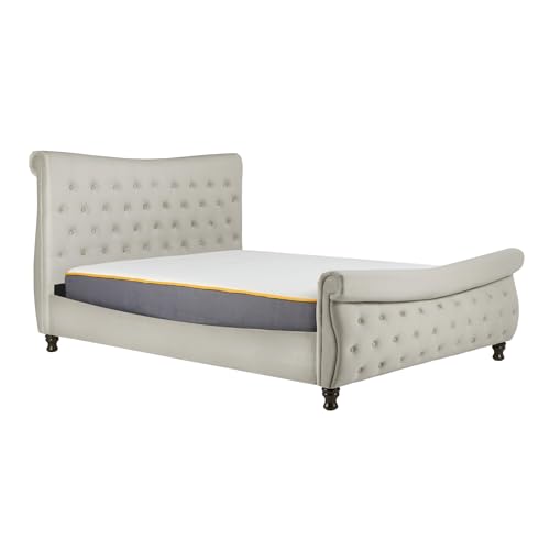 Birlea, Copenhagen Fabric Bed, Warm Stone, 150cm