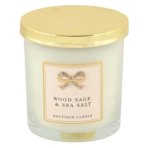 Lesser & Pavey Scented Candles for Gifts - Candles Gifts for All Occasions- Lovely Fragrance Wood Sage & Sea Salt Candles - Madelaine by Hearts Design