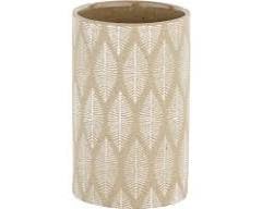 Avilia Toothbrush Holder - Toothbrush Holder for Bathroom, Ceramic, 7 x 12 cm, Beige