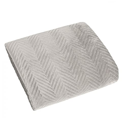 Eurofirany Exclusive Glamour Quilted Bedspread Bed Throw (Sofia Beige, 220 x 240 cm) Fabric
