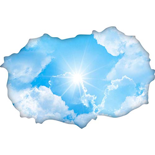 Sticker 3D Effect -Wall Decal Sky – Wall Paper Decoration Optical Illusion Room and Living Room - 60 x 90 cm