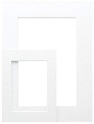 Deknudt SP10940X50_30.0X40.0 Extra White Photo Frame with Cut-Out and Card Paper 40