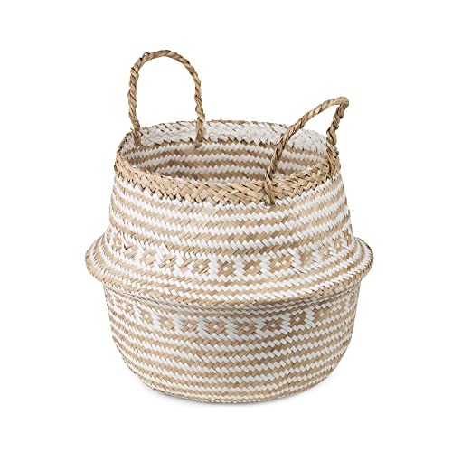 Compactor Belly Storage Basket M, Natural Woven Seagrass
