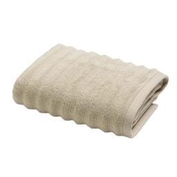 Douceur d'Intérieur, Maya Taupe Bath Towel (50 x 90 cm) Terry Cloth 100% Cotton