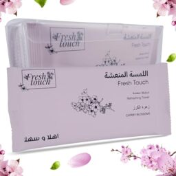 G4GADGET Luxury Disposable Refreshing Towel Wipes 6 Pack - Cherry Blossom Scent - 25cm x 25cm Towels for Hands & Face - Hot & Cold Use - Ideal for Travel, Restaurants, Hotels, & Takeaways