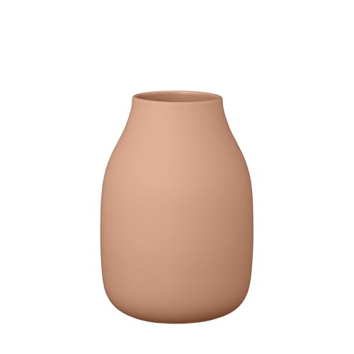blomus - Vase - COLORA - Amber Brown - L - Ceramic - Decorative Flower Vase - Handmade Design - ??14 x 20 cm