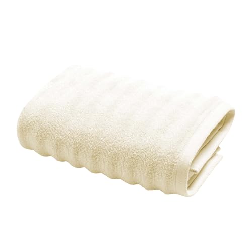Douceur d'Intérieur, Maya Ivory Hand Towel (50 x 90 cm) Terry Towelling 100% Cotton
