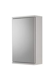 Croydex Simplicity 30 x 50cm Corner Bathroom Mirror Cabinet (White)