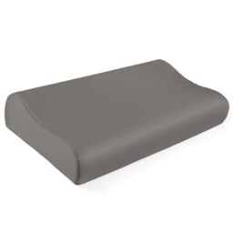 "THXSILK 19 Momme Mulberry Silk Pillowcase for Contour Memory Foam Pillow Latex Pillow Cover Cervical Pillow Case, Washable (Charcoal, 20"" x 12"" x 3.9""/2.7"", Pack of 1)"