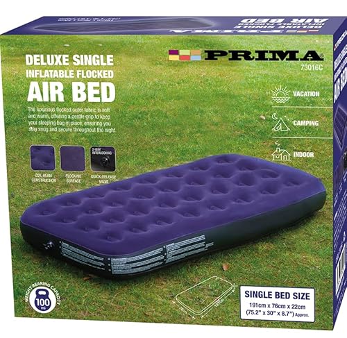 Prima Deluxe Single Inflatable Air Bed Giftbox