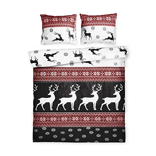 DayDream bedwear Renna Duvet Covers, Cotton, Multi-Coloured, 240 x 200/220