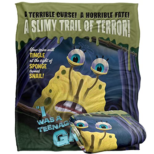 Spongebob Teenage Gary Silky Touch Super Soft Throw Blanket 152 X 127 Cm
