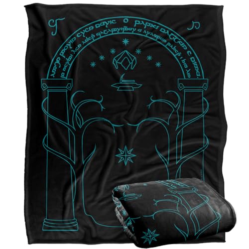Lord Of The Rings Doors Of Durin Silky Touch Super Soft Throw Blanket 152 X 127 Cm