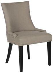 SAFAVIEH Set of 2 Upholstered Dining Room Chairs, Beige, 64 x 69 x 97 cm
