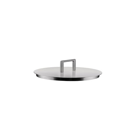 Alessi Convivio DC200/20 - Design Lid, 18/10 Stainless Steel, with Steel Knob and PVD Coating, 20 cm, Mat