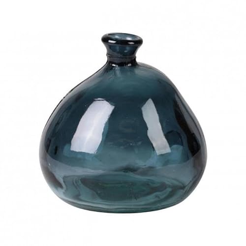 NATURAL LIVING Mila Vase 2L Recycled Glass Quartz D17CM X H18CM
