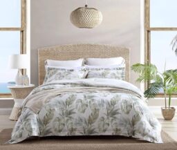 Tommy Bahama - Comforter Set-100, Reversible, Medium Weight Bedding, Ideal for All Seasons, Cotton, Green, King