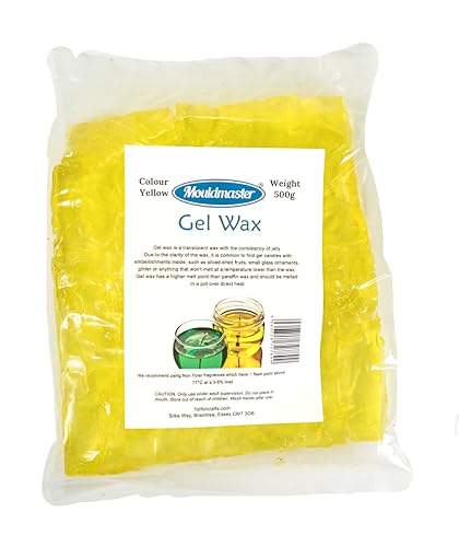 Mould Master Mouldmaster 500 g Candle Making Gel Wax, Yellow, 500g