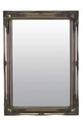 LARGE FRENCH SILVER Shabby Chic Antique Style Rectangular Wall MIRROR complete with Premium Quality Pilkington's Glass - Size: 26 inches x 36 inches (66cm x 92cm)