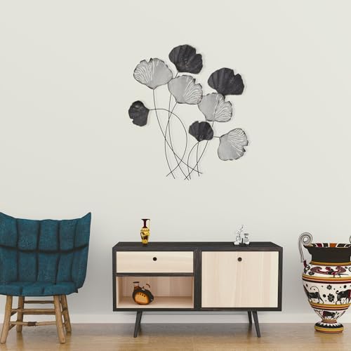 Hand-Painted Decorative Metal Wall Accessory, 76 x 5 x 70 cm, 100% Metal (0.8 mm), Unique Colour Variations for Stylish Home Decor