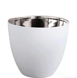 ASA Tea Light Holder, Porcelain, White, 6.4
