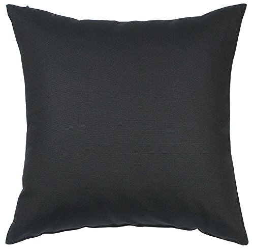 TangDepot 100% Cotton Solid Throw Pillow Cover 26x26 Charcoal Gray - 100% cotton, same-color zip, machine wash & air dry. For living room, bedroom, office, car. 42 colors, 11 sizes. Cover only.