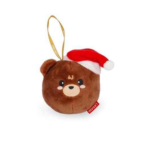 Legami - Oh-Oh-Ornaments Teddy Bear Christmas Tree Hanging Christmas Tree Decoration Polyester 9 x 10 x 4 cm