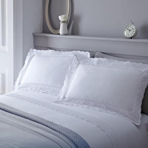 Serene - Renaissance - Easy Care Duvet Cover Set - Double, White
