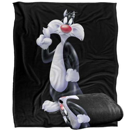Looney Tunes Sylvester Silky Touch Super Soft Throw Blanket 152 X 127 Cm