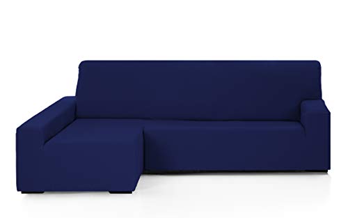 Martina Home EMILIA Elastic Chaise Longue Cover Left Arm Long Navy