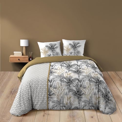 Douceur d'Intérieur, 3-Piece Bedding Set (260 x 240 cm) Dakar, 100% Cotton