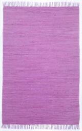 Theko Dhurry Rug 100% Cotton Flat Weave Rug Happy Cotton Hand Woven Colour: Fuchsia 40 x 60 cm