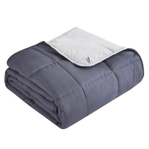 "Topcee Weighted Blanket for Adults (15 lbs, 60"" x 80"") Queen Size Soft Cooling Heavy Blanket Sleeping, Apply to 130-160 lbs Body, Thick Breathable Blanket with Glass Bead, Easy Care"
