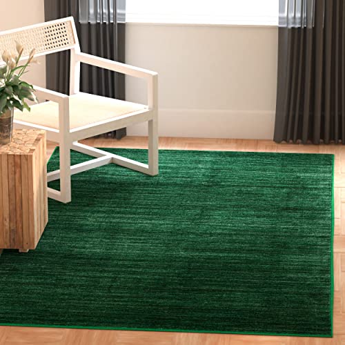 Safavieh Modern Rug for Living Room, Dining Room, Bedroom, Vision Collection, Short Pile, in Green, 122 X 183 cm