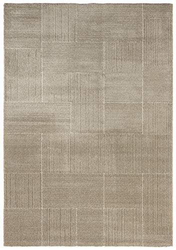 Elle Decor Castres Short Pile Rug, Beige Cream, 120x170 cm